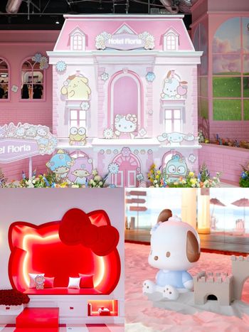 想住Hello Kitty的房間！超可愛「三麗鷗夢想飯店特展」帕恰狗海灘房、布丁狗櫃檯必拍亮點一次看！