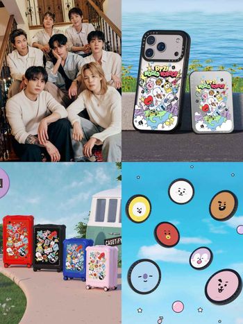能不能放過阿米們的錢包！BT21最新聯名CASETiFY！這次手機殼可以寫上姓名＋本命！居然還推出行李箱！