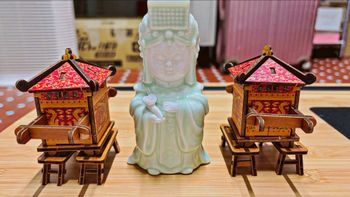 🙏🏻媽祖（天上聖母）文創商品｜讓我熱淚盈眶的鑽轎底…信仰告白：親手拼裝【玄奘文化出版】的「小神轎DIY立