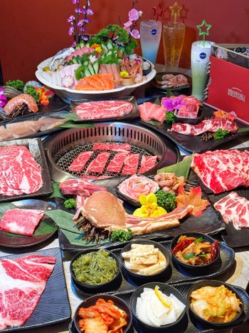 桃園超強燒肉吃到飽😍😍竟然還有手搖飲👍