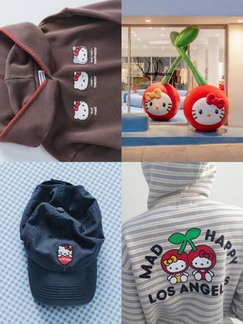 錢包直接放棄抵抗！Madhappy最新三麗鷗聯名「小櫻桃Kitty帽T、棒球帽」連Lisa超愛穿！