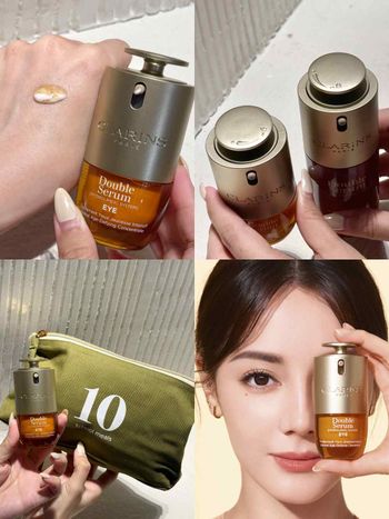 專櫃最熱賣眼霜重磅升級！克蘭詩全新「黃金亮眼雙萃」導入雙管包裝＋雙萃配方，輕盈水乳質地一抹跟腫泡眼說掰掰！