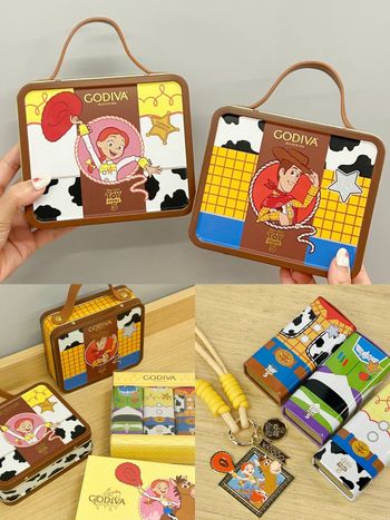 GODIVA跟《玩具總動員5》聯名了！超可愛「胡迪手提鐵盒巧克力、翠絲牛仔巧克力+吊飾」全都要帶回家！