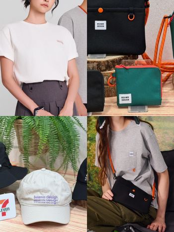 7-11開賣BEAMS聯名周邊商品！超美「紅橘綠刺繡T恤、棒球帽、長襪」巷口小7就買得到！