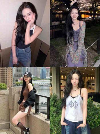 Karina身材掀討論！被說「有肉感」反而更美、健康蜜大腿狂圈粉！私服好身材穿搭學起來！
