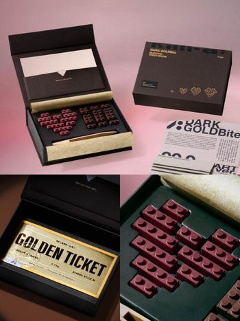 2026七夕情人節甜點推薦！kim-a:推出精品巧克力「DARK GOLDBite」、積木造型美到捨不得吃！
