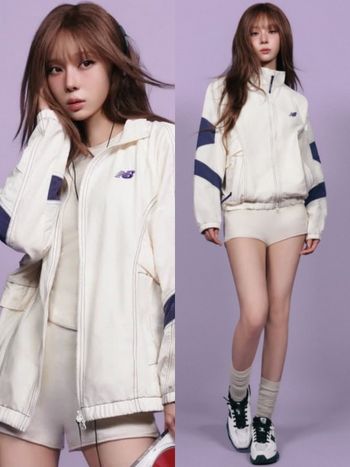 Winter最新一波NB廣告來了！美照狂發「同款外套」韓國搶翻！腳上鉛筆腿球鞋是這雙！