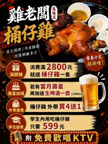 🔥文山區聚餐慶生｜雞老闆萬隆店優惠開跑