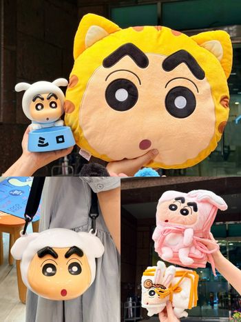 7-11開賣「動物變裝蠟筆小新」周邊！超Q「月兔小新抱枕毯、熊貓小白零錢包、陶瓷盤」這天開賣！