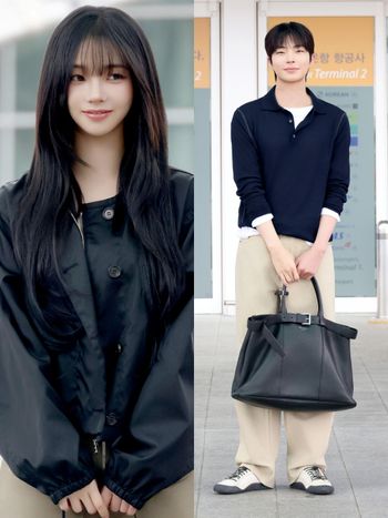 Prada機場上班路太好看！黃寅燁、Karina出差新加坡活動！卡寶手上的包有預感絕對爆！