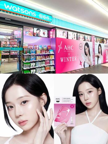 Winter出沒台北西門町！AHC攜手屈臣氏武昌店打造「金冬天主題店」限定優惠、同款保養必買，MY快去打卡！