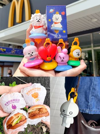 阿米快衝麥當勞！最新「太空梭系列」BT21公仔8款造型萌翻、再推超欠吃「煙燻勁脆鷄腿堡」！