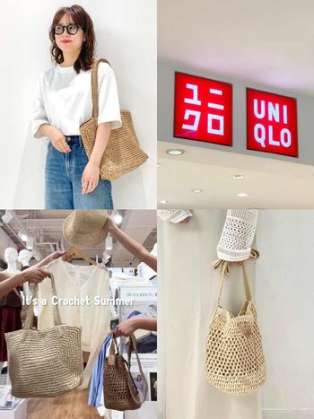 日妞搶瘋！UNIQLO夏日王者「草編水桶包、托特包」台灣悄悄開賣！平價好看、有遇到要秒結帳！