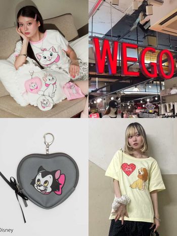 日牌WEGO即將來台！迪士尼聯名《瑪麗貓》、《小姐與流氓》吊飾小包、短版上衣...許願台灣也有！