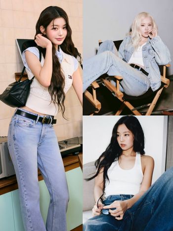 牛仔褲好會找代言人！張凌赫拿下Lee、CK柾國聯名，Rosé、張員瑛同款神褲都賣爆！