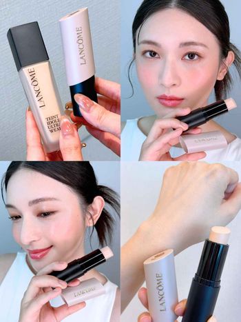 24小時持妝還能修骨相！蘭蔻零粉感底妝家族再擴軍，「粉底棒＋聚光棒＋頰彩棒」直接把高級原膚況開到最滿！