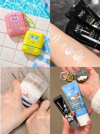 不想厚重黏膩必看！2026開架防曬新品，理膚寶水、DR.WU、AHC高係數卻像沒擦一樣清爽，還推雲朵貓、海綿寶寶聯名款！