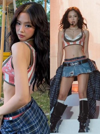 辣翻紐約！Jennie首登Gov Ball音樂節！「大露蠻腰、牙鑽造型」引爆話題！腳上戰靴再度翻牌STAND OIL