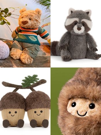 Jellycat森林系列8大必買新品推薦！「毛茸茸浣熊、登山裝巴賽羅熊、橡樹果實」全都可愛發瘋！