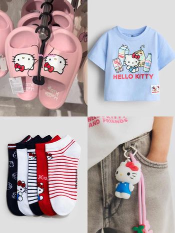 H&M又偷偷來！Hello Kitty聯名低調上新貨！夏天拖鞋、包包吊飾...通通百元就能帶回家！