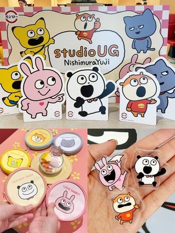 壽司郎跟西村優志《studio UG》聯名！超可愛「開心熊貓零錢包、戀愛兔壓克力夾」全都免費送！