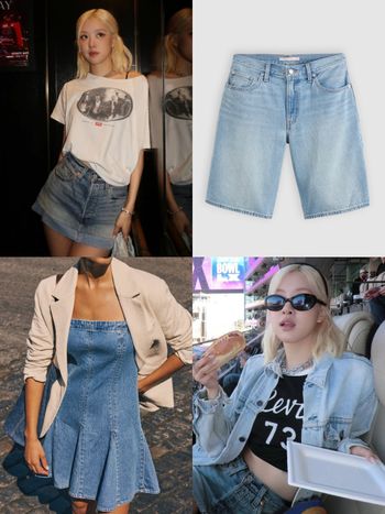 夏天牛仔褲到Levi’s找就對了！丹寧褲、Jorts五分褲神級版型超修飾！難怪連Rosé都超愛！