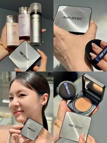 PONY EFFECT「會呼吸氣墊」新升級！全新小銀盒神盾氣墊奢華注入依克多因、還能抗藍光，一拍打造零粉感貼膚陶瓷肌！