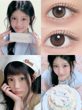 ILLIT沅禧橫掃美妝資源！空降韓國隱眼Chuu Lens首位代言人，同款「奶油摩卡」秒增無辜感，GLLIT搶著買！