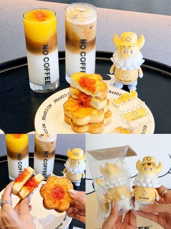 NO COFFEE推「楊枝甘露司康&拿鐵」！酸甜濃郁風味太欠吃、日本藝術家T9G聯名公仔同步開賣！