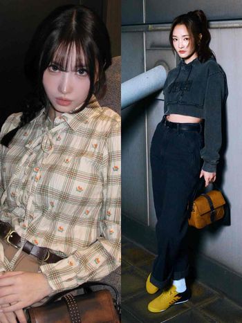 Onitsuka Tiger大秀倒數中！TWICE Momo、王淨飛米蘭！雙女神機場穿搭公開、超有默契背同款包！