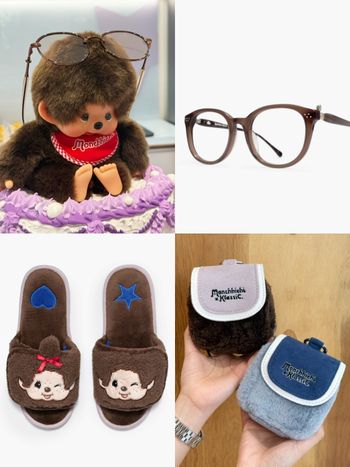 KlassiC.聯名蒙奇奇Monchhichi！「睫毛雀斑」藏進眼鏡可愛炸！水壺、拖鞋周邊得全拿下！