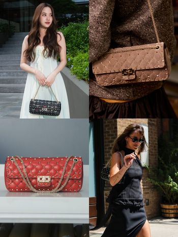 眾女神愛包來了！Valentino鉚釘包紅回來了！泰國女神Freen、街拍女王Dakota Johnson都愛揹！