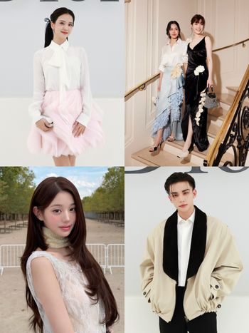 這是什麼電影裡才有的夢幻陣容！迪奧王子公主們「Jisoo、鉉辰、張員瑛」三神在Dior大秀集合！