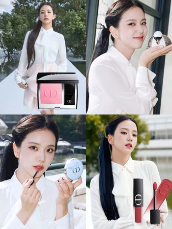 JISOO巴黎時裝週美成迪奧公主！DIOR同款彩妝＋色號公開，玫瑰木唇露、櫻花粉腮紅、精緻底妝一次收！