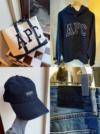 這價格不買不行！Gap法國品牌A.P.C.聯名系列真的來了！「LOGO帽T、托特包」開賣就搶爆！