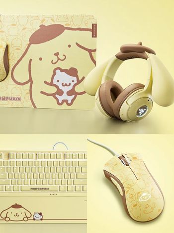 布丁狗媽媽瘋掉！Razer最新聯名「立體布丁狗耳機、布丁狗&瑪芬有線鍵盤」台灣也買得到！