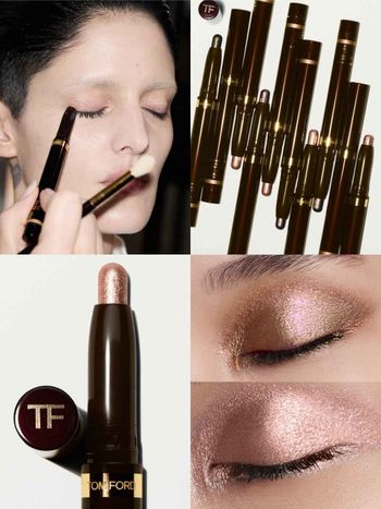 TOM FORD 2027秋冬伸展台妝容解析！全新「鑽光眼影筆」寶石璀璨光澤太高級，眼影暈染、俐落眼線一筆搞定！