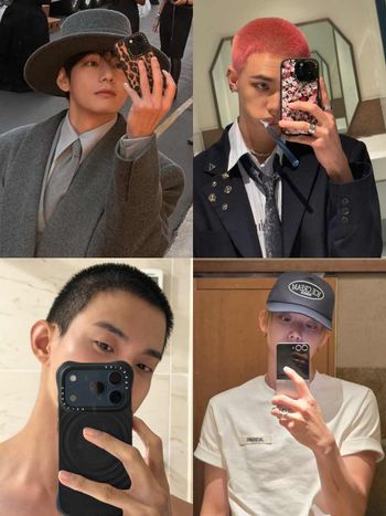自拍不求人！盤點5位超愛「對鏡自拍」KPOP男愛豆，BTS泰亨幾乎每則貼文都有，SVT DK連入伍照都不放過！