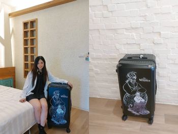 小琉球旅行開箱｜Doris朵莉絲 Disney烏蘇拉極o能裝行李箱，容量大又好推！