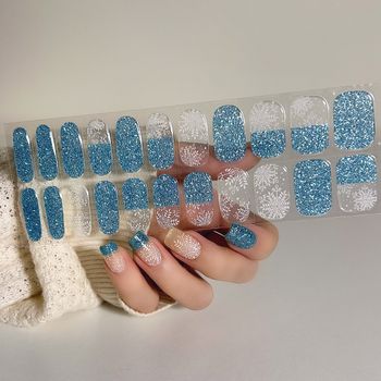 可延甲 22指凝膠指甲貼美甲貼 Nailart by Aria 限量款 Hohoho系列 Let It Snow