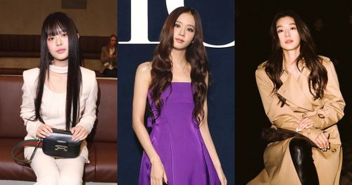 2023秋冬時裝週！女星髮型盤點：JISOO浪漫人魚捲、全智賢溫柔水波捲、JOLIN羊絨捲，修小臉的絕美髮型示範！