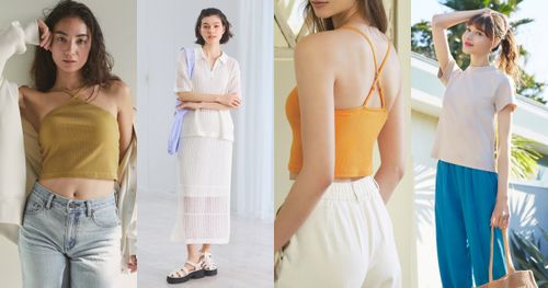T恤一百多要包色！GU夏天顯瘦穿搭３大法則『BRA TOP、工裝褲、涼感針織』視覺秒-5公斤！