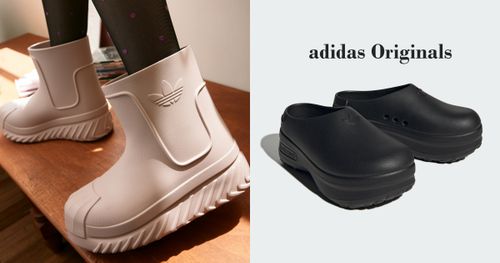 adidas別只買球鞋！默默賣超好的其實是「這幾雙」厚底拖鞋、胖雨靴...多巴胺Y2K穿搭必備！