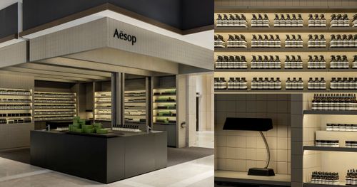 Aesop新光三越新天地A8門市！結合「台灣圖書館＋茶室」設計概念，散發優雅人文氣息的空間，香氛控盡情享受舒適購物氛圍！