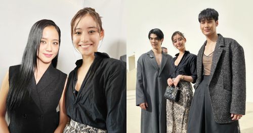 新木優子再化身小粉絲！DIOR大秀與JISOO、Apo、泰版杉菜世紀大合照！網：太可愛了吧！