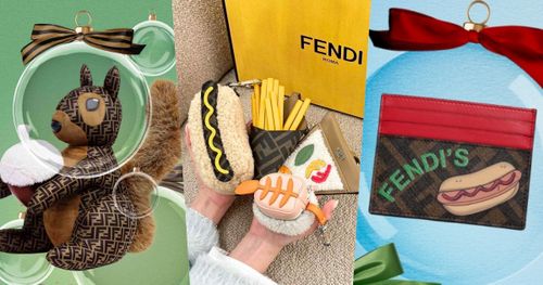 2025新年聖誕禮物有著落了！FENDI老花松鼠可愛到瘋掉、還有糖果、披薩包包掛飾！