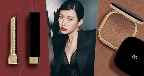 2025時尚彩妝趨勢！文佳煐完美詮釋D&G BEAUTY「摩卡慕斯」妝容，最美精品修容盤、分秒打造立體時尚小臉！