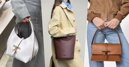 TOD’S春夏新包根本通勤包天堂！「酒紅金條水桶包」低奢大容量、死忠粉絲都買超實用籃子包！