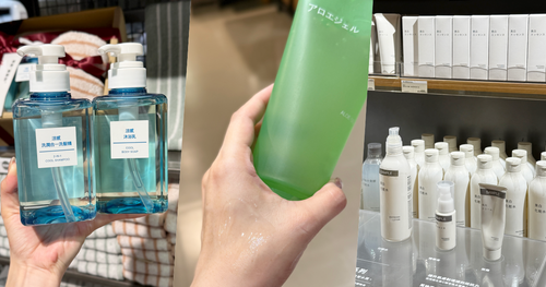 2025MUJI無印良品夏季必買美妝推薦！縮毛孔精華液、無粉乾洗髮、清潔泥膜...，蘆薈凝膠、涼感沐浴乳超降溫！