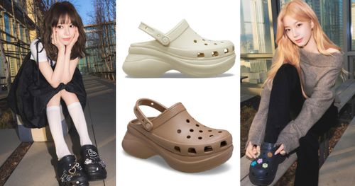 超想買這雙！LE SSERAFIM全員Crocs洞洞鞋穿搭！黑色厚底款保證好搭又顯瘦！